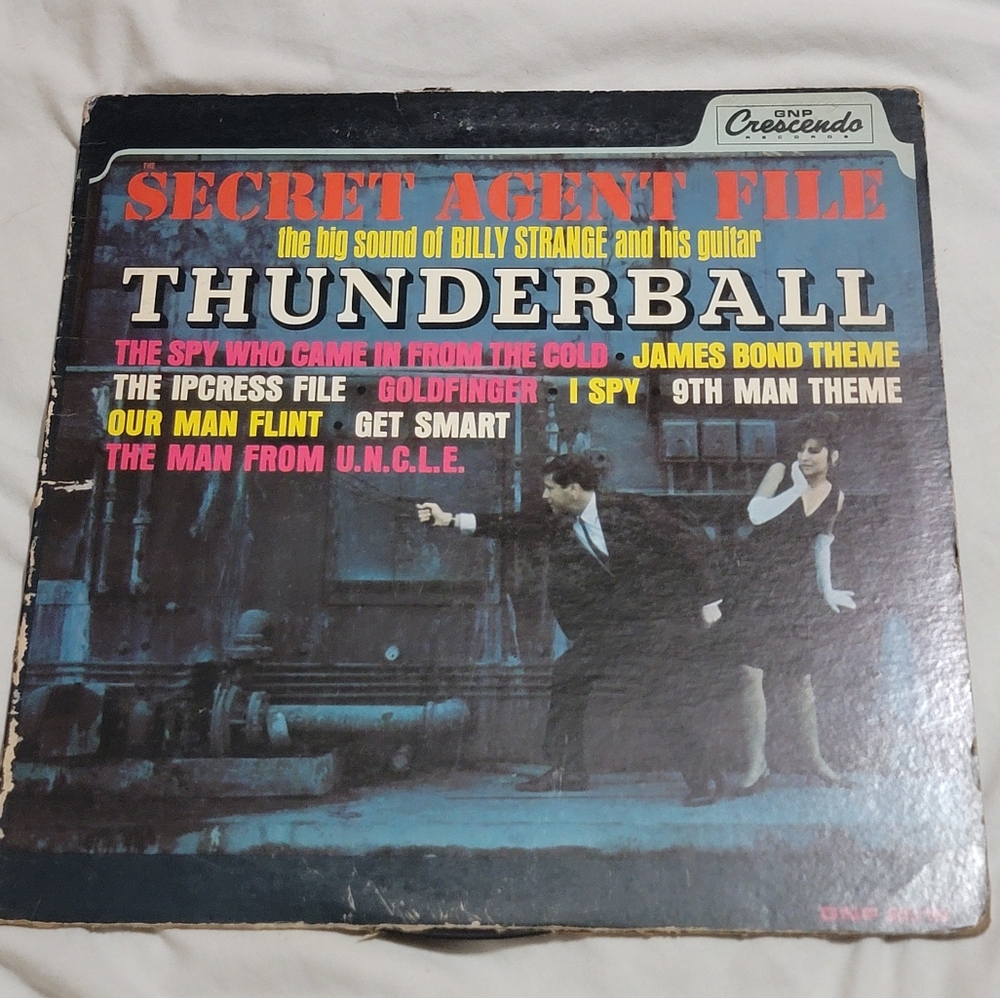 Secret Agent File Vintage Record (1965 LP)